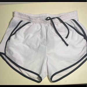 Black and white Under Armor athletic shorts!